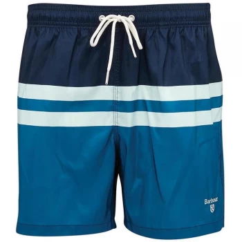 Barbour Double Stripe Swim Shorts - Navy NY91