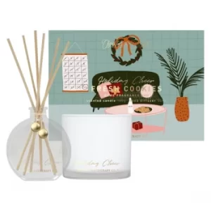 Holiday Cheer 50ml Diffuser & 100g Candle Set Fresh Cookies