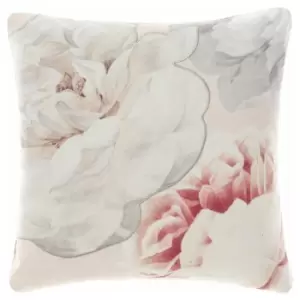 Linen House - Sansa Botanical Digital Print 100% Cotton Cushion Cover, Multi, 50 x 50 Cm