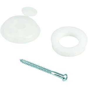 Wickes Clear Polycarbonate Fixing Buttons for 16mm Polycarbonate Sheets Pack 10