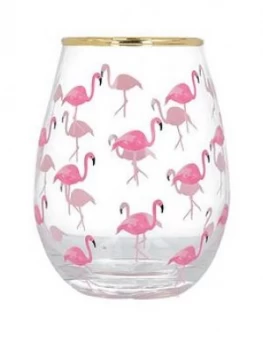 Creative Tops Ava and I Flamingos Stemless Wine Glass