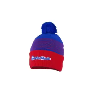 TaylorMade Bobble Beanie Red/Royal