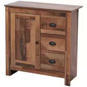 Hmd Furniture - Multi Storage Unit Free Standing Cabinet 1 Door 3 Drawer Sideboard Cupboard,79x35x81cm(WxDxH) - Same as picture.