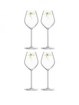 Lsa International Century Tulip Champagne Glasses ; Set Of 4