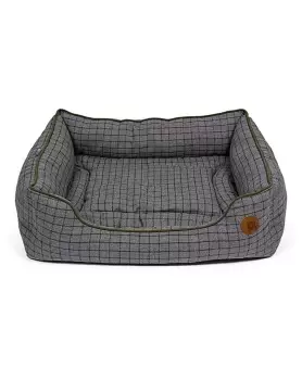 Petface Moss Green Square Bed