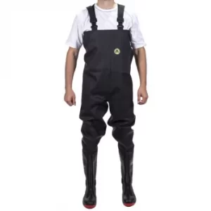 Danube Chest Safety Wader Black/Red Size 4
