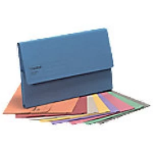 Guildhall Document Wallets Folio Assorted 285gsm Manila 50 Pieces