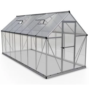 Palram Hybrid Greenhouse 6 x 14 - Silver