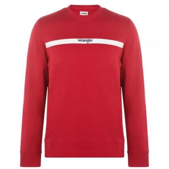 Wrangler Stripe Sweatshirt - Red