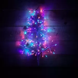 60CM Premier Indoor Outdoor Christmas Twinkling Starburst Tree LED Light in Rainbow