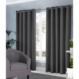Ground Level Groundlevel Blackout Curtains Charcoal 66X72