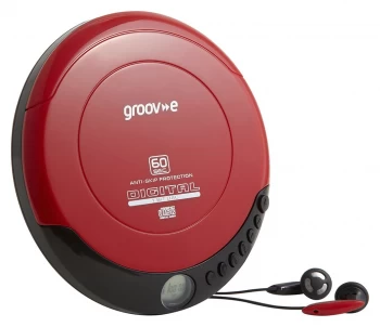 Groov-e Portable CD-Player - Red