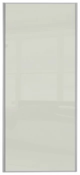 Sliding Wardrobe Door W762mm Soft White Glass.