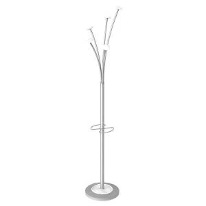 Alba Festival Coat Stand Silver White - High capacity coat stand with