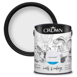 Crown Standard Matt Emulsion Clay White - 5L