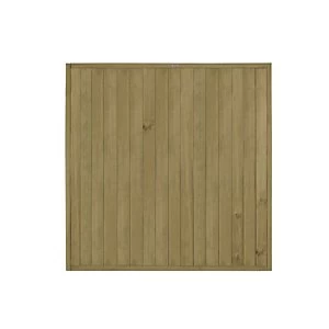Forest Garden Pressure Treated Tongue & Groove Vertical Fence Panel - 6 x 6ft Pack of 5