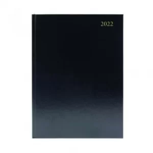 Desk Diary 2 Days Per Page A5 Black 2022 KFA52BK22