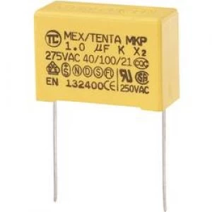 MKP X2 suppression capacitor Radial lead 1 uF 275 V AC 10 27.5mm L x W x H 32 x 13 x 23mm MKP X2