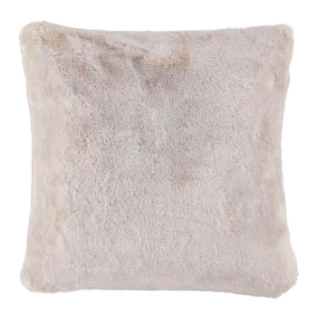 Biba Blush Faux Fur Large Cushion - Blush Large