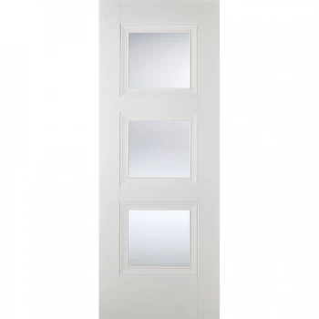 LPD Amsterdam White Primed Glazed Internal Door - 1981mm x 686mm (78 inch x 27 inch)