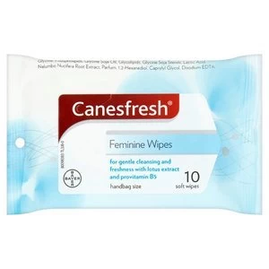 Canesten Canesfresh Feminine Wash wipes 10 pack
