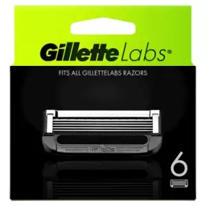 Gillette Labs With Exfoliating Bar Heated Razor Blades 6pk