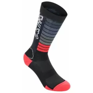 Alpinestars Drop Socks 22 2020: Black/Bright Red S Ap17067201303S