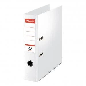 Esselte FSC No. 1 Power Lever Arch File PP Slotted 75mm Spine A4 White