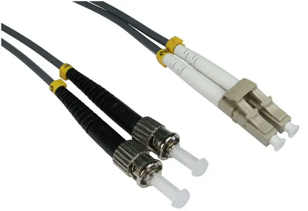 Novatech 5M OM1 Fibre Optic Cable, LC-ST Grey