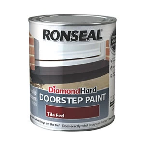 Ronseal Diamond Hard Door Step Paint Tile Red 750ml