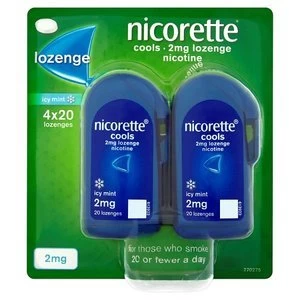 Nicorette 2mg Cool Icy Mint 80 Lozenges