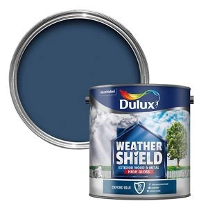 Dulux Weathershield Exterior Oxford Blue High Gloss Paint 2.5L