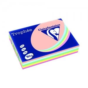Trophee Card A4 160gm Pastel Assorted Pack of 250 1712C