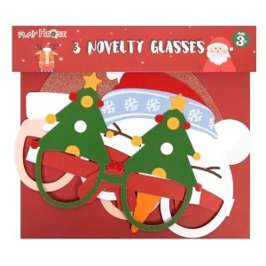 Christmas Character Novelty Glasses (6 Pack)