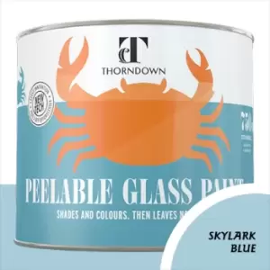 Thorndown Skylark Blue Peelable Glass Paint 150ml - Opaque