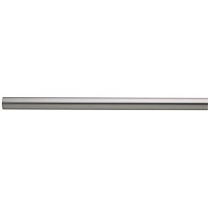 Colorail Brushed Nickel effect Steel Round Tube (L)0.91m (Dia)25mm
