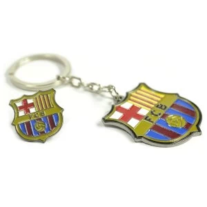Barcelona Crest Keyring and Badge Set