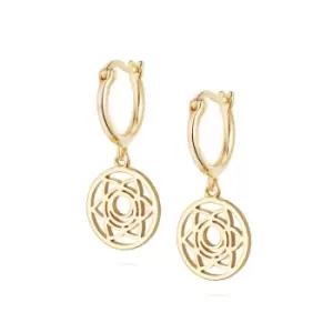 Daisy London Jewellery 18ct Gold Plated Sterling Silver Sacral Chakra Earrings 18Ct Gold Plate