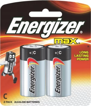 Energizer Max C Alkaline Batteries Pack of 2 Batteries