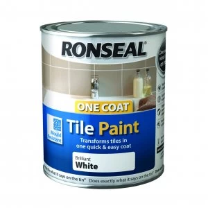 Ronseal Tile Paint Brilliant White 750ml