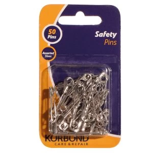 Korbond Silver Safety Pins