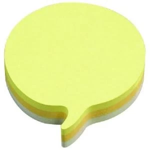 Post-it Notes Speech Bubble 70 x 70mm Rainbow Pack of 12 3M37917
