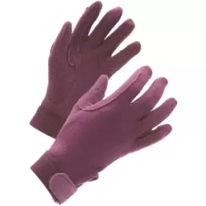 Shires Unisex Adult Newbury Gloves (L) (Purple) - Purple
