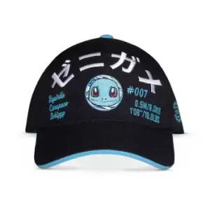 Pokemon Squirtle 3D Embroidered Adjustable Cap, Black/Turquoise...