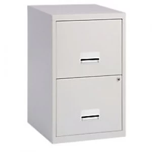 Pierre Henry Filing Cabinet with 2 Lockable Drawers Maxi 400 x 400 x 660mm Grey