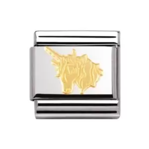 Nomination Classic Gold Unicorn Charm