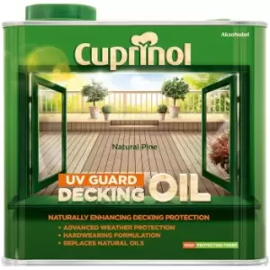 Cuprinol UV Guard Decking Oil - Natural Pine - 2.5 Litres
