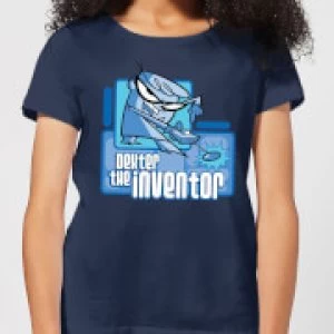 Dexters Lab The Inventor Womens T-Shirt - Navy - M