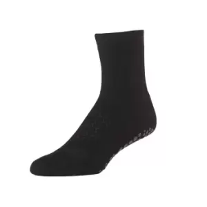 Base 33 Mens Gripped Crew Socks (S) (Black)