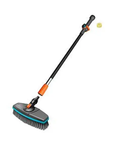 Gardena CLEANSYSTEM Soft Surface Cleaning Brush and Handle Set